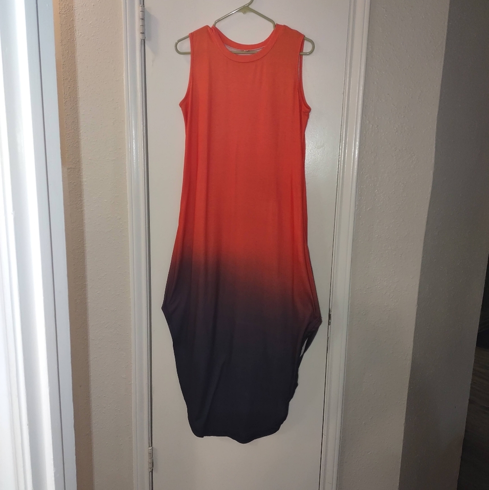 Elegant Ombre Sleeveless Dress